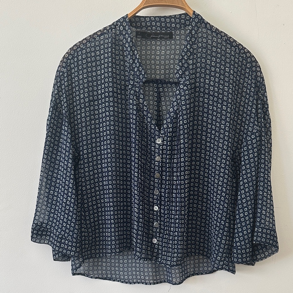 Patterson J. Kincaid bottom down sheer top.